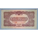 Hungary 100 Pengo Red Army 1944 VF