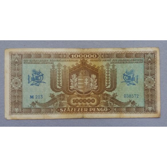 Hungary 100000 Pengo 1945 F