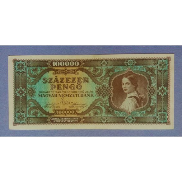 Hungary 100000 Pengo 1945 XF