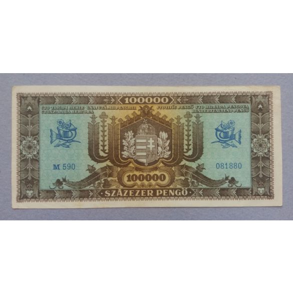 Hungary 100000 Pengo 1945 VF