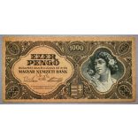 Hungary 1000 Pengo 1945 VF-