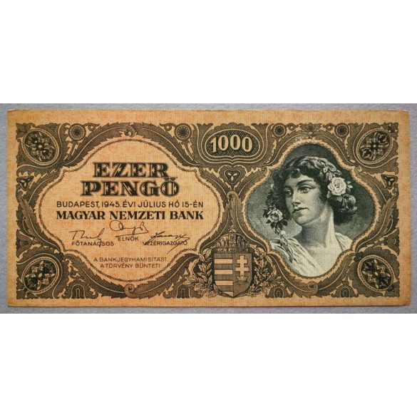 Magyarország 1000 Pengő 1945 VF-