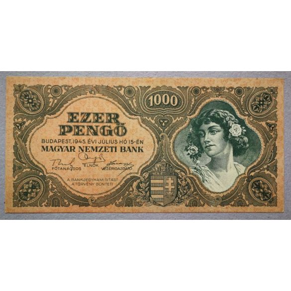 Magyarország 1000 Pengő 1945 XF