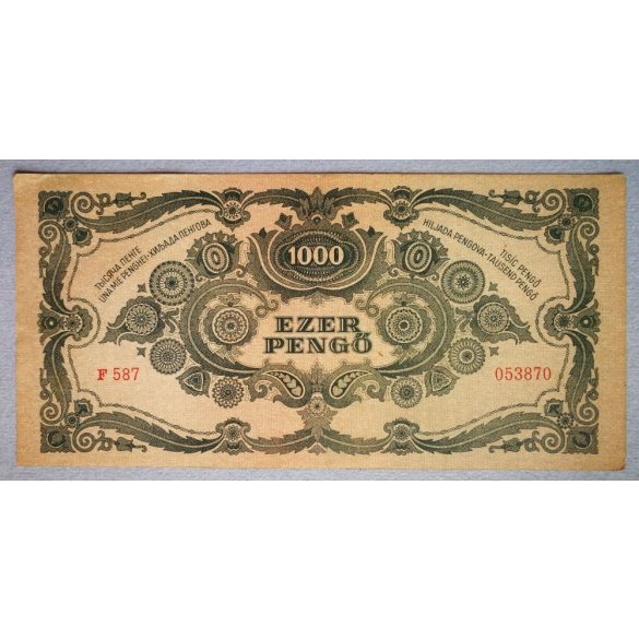 Hungary 1000 Pengo 1945 XF-