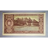 Hungary 100 Pengő 1945 VF - overstamped