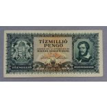 Hungary 10 million Pengo 1945 XF