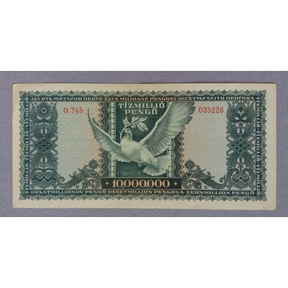 Hungary 10 million Pengo 1945 VF
