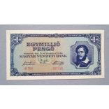 Hungary 1 million Pengo 1945 XF+