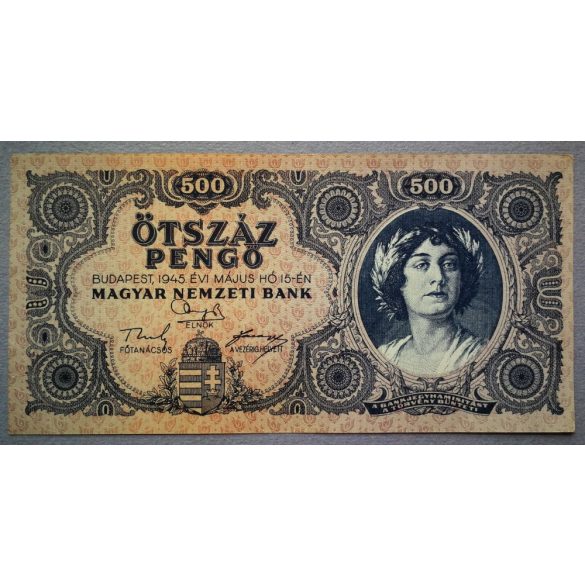 Hungary 500 Pengo 1945 XF+