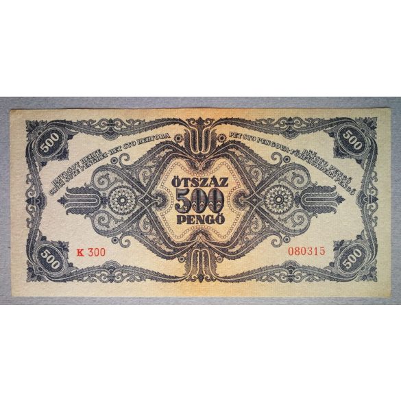 Hungary 500 Pengo 1945 XF+