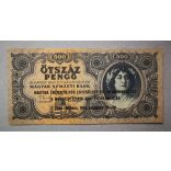 Hungary 500 Pengő 1945 XF - overstamped