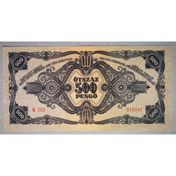 Hungary 500 Pengo 1945 XF+