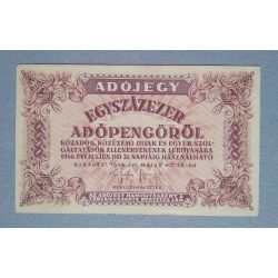 Hungary 100000 Taxpengo 1946 XF