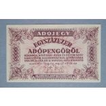 Hungary 100000 Taxpengo 1946 Aunc