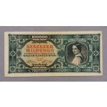 Hungary 100000 Milpengo 1946 XF