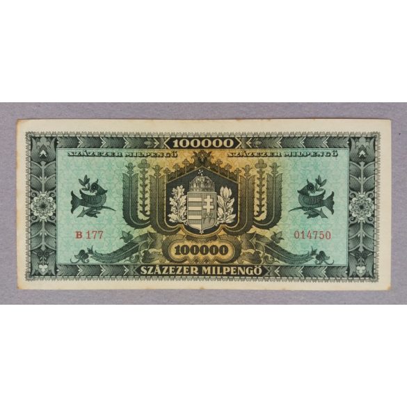 Hungary 100000 Milpengo 1946 VF+