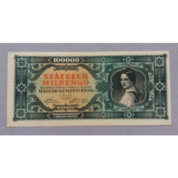 Hungary 100000 Milpengo 1946 XF