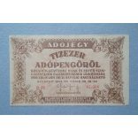 Hungary Tax ticket for 10,000 tax stamps 1946 VF