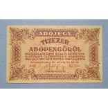 Hungary 10000 Taxpengo 1946 F