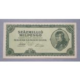 Hungary 100 million Milpengo 1946 XF