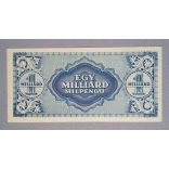 Hungary 1 billion Milpengo 1946 XF+