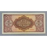 Hungary 1 billion Pengo 1946 XF+