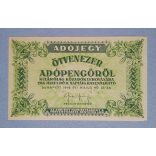 Hungary 50000 Taxpengo 1946 Aunc