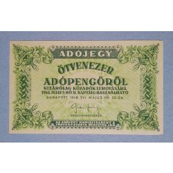 Hungary 50000 Taxpengo 1946 Aunc