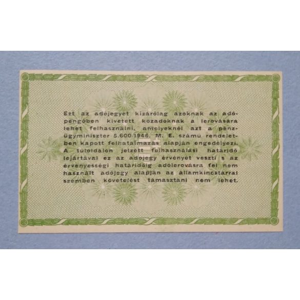 Hungary 50000 Taxpengo 1946 UNC