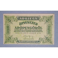 Hungary 50000 Taxpengo 1946 XF