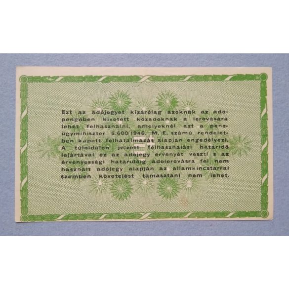 Hungary 50000 Taxpengo 1946 XF