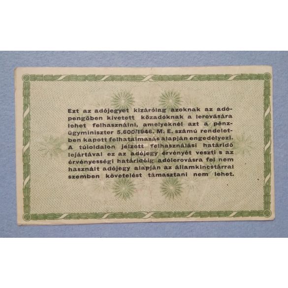 Hungary 50000 Taxpengo 1946 F