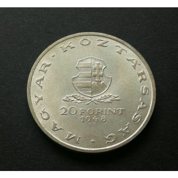 Magyarország 20 Forint 1948 27,7 g ezüst emlékérme