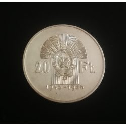   Magyarország 20 Forint Tíz éves a Forint 1956 ezüst emlékérme UNC 17,5 gr