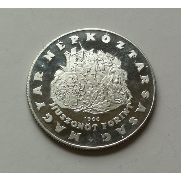 Magyarország 25 Forint 1966 12 g ezüst emlékérme