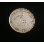 Magyarország 50 Forint Kodály Zoltán 1967 ezüst emlékérme UNC- 20 gr