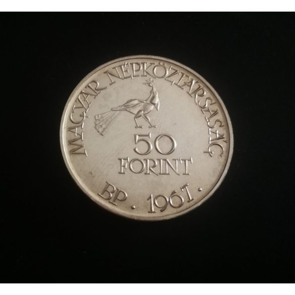 Magyarország 50 Forint Kodály Zoltán 1967 ezüst emlékérme UNC- 20 gr