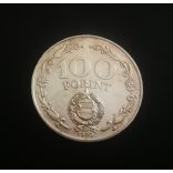 Magyarország 100 Forint Felszabadulás 1970 ezüst emlékérme UNC 22 gr