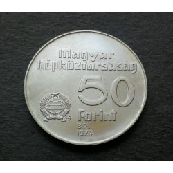   Magyarország 50 Forint 1974 ezüst AUnc  Magyar Nemzati Bank emlékérme