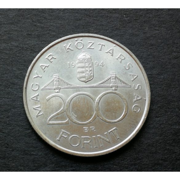 Magyarország 200 Forint 1994 ezüst AUNC, emlékérme