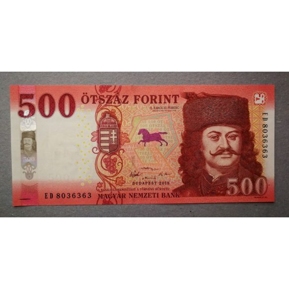 Hungary 500 HUF 2018 UNC