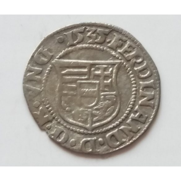 Hungary Denar Ferdinand I. 1535 0,458 g silver