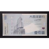 Makaó 100 Patacas BNU 2013 Unc