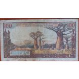 Malagasy 100 Francs 1966 F-