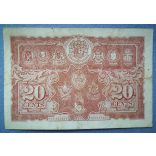 Malaysia 20 Cents 1941 VF-