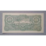 Malaysia 10 Dollars 1942 Unc- Japanese occupation