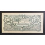 Malaya Japan occupation 10 Dollars 1942 aUnc+