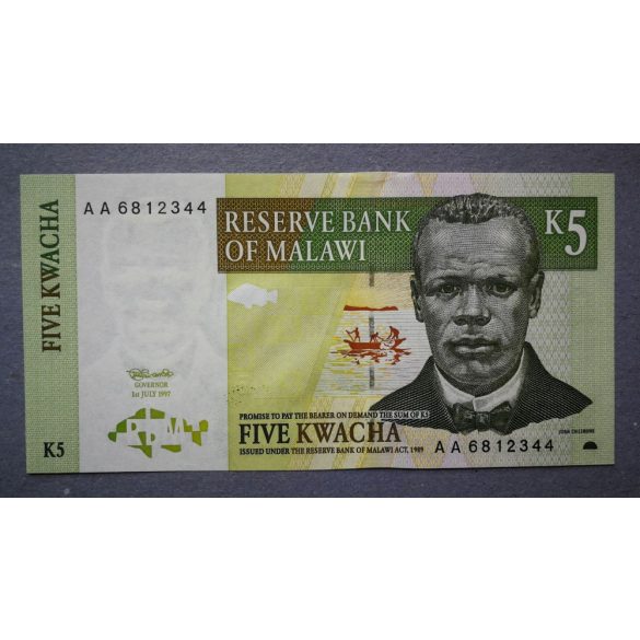 Malawi 5 Kwacha 1997 UNC