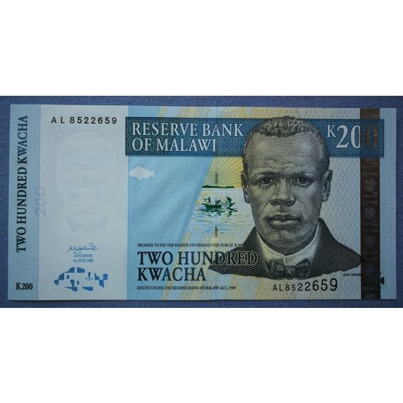 Malawi 200 Kwacha 2001 UNC