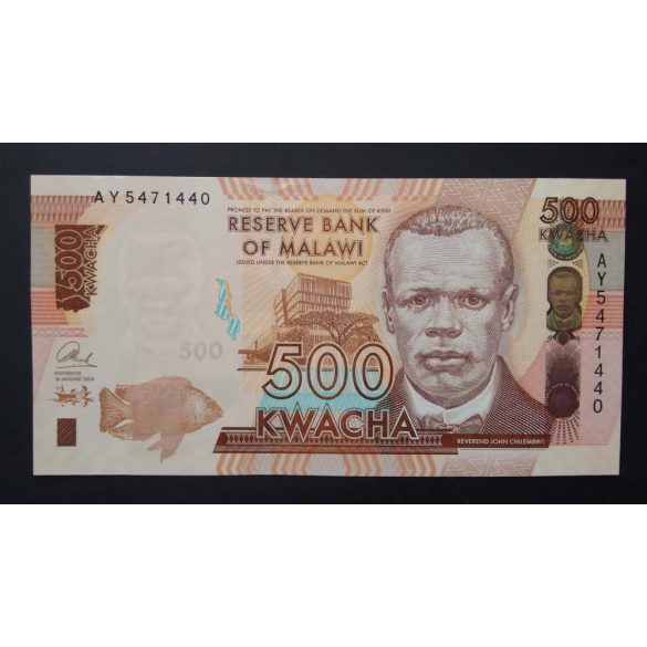 Malawi 500 Kwacha 2014 UNC 